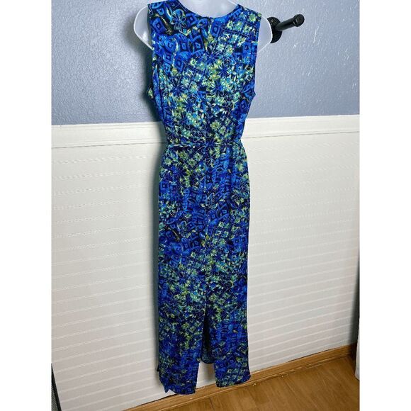 Maren Women's Sleeveless Back Slit Maxi Dress Multicolor - Picture 8 of 11